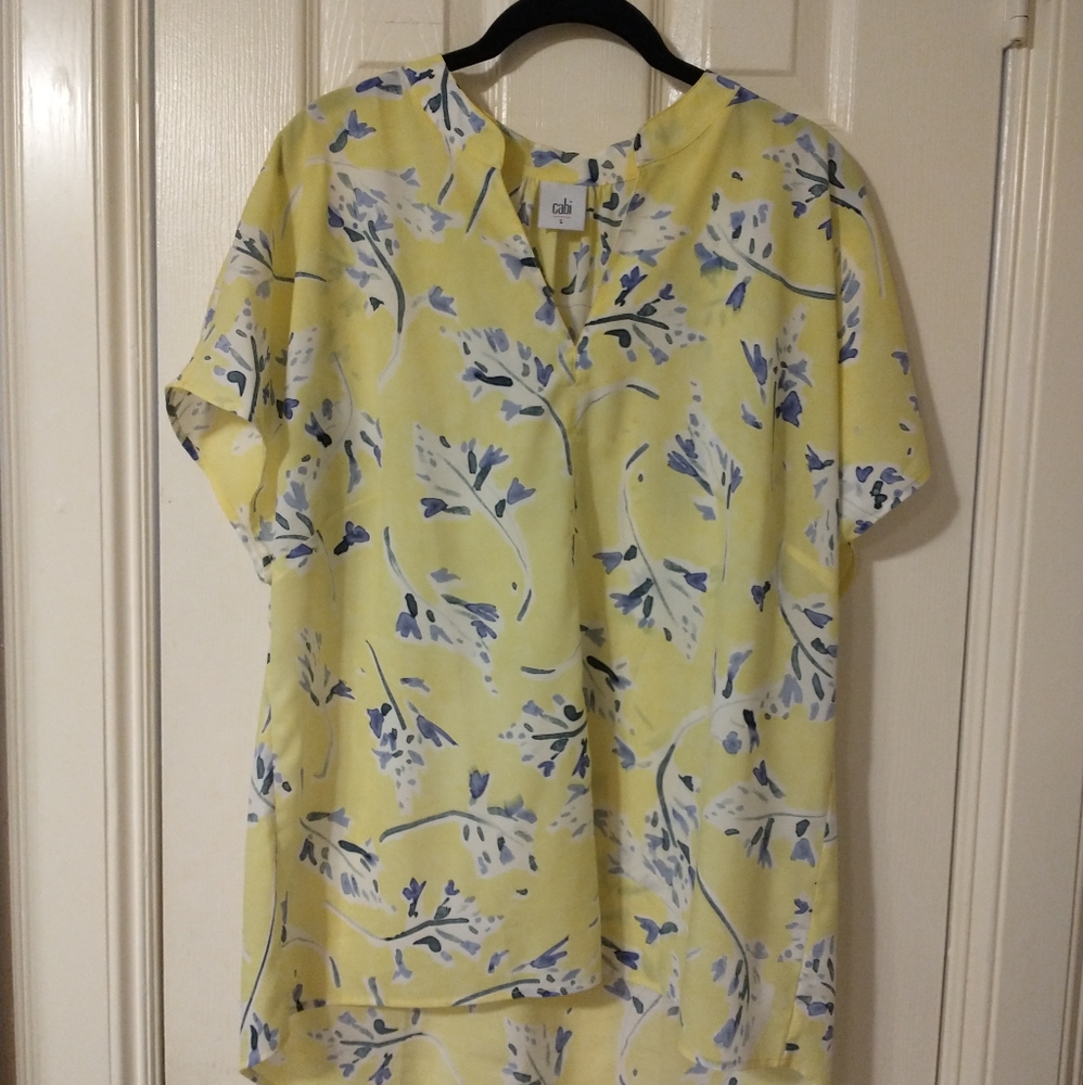 CAbi #5213 Stevie Spring 2017 yellow blouse